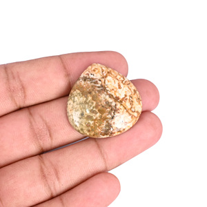 <b>Frog</b> Skin Jasper 35.9 Carat 29x29mm Heart Shape Loose Gemstone - Product Image 1