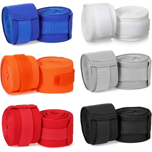 Bandages de boxe haut de gamme avec logo personnalisé, en coton élastique, réglables, écologiques, pour le soutien du poignet, entraînement, gym, MMA, sparring, OEM, ODM - Product Image 5