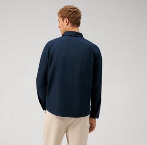 Camisa Casual de Manga Larga para Hombre, Nueva Tendencia 2024, Alta Calidad, Personalizada OEM, 100% Algodón, Alto Gramaje, Corte Holgado, Verano, Color Sólido - Product Image 2