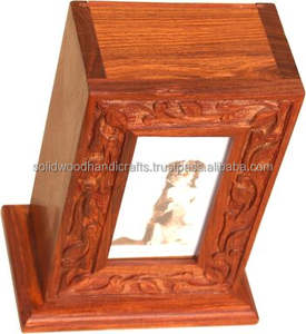 Wooden Urn <b>Box</b> for Pet Ashes Wood Cremation Urns for Cat and Dog Ashes <b>Keepsake</b> Urns at Low Price - Product Image 3