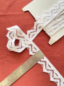 Cinta de Encaje de Algodón Cluny Blanca y Beige, Ancho de 15 mm, Ribete de Encaje para Bodas, Ropa de Bebé y Niños - Product Image 3