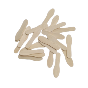 Cucharas de madera desechables para helados, palitos para bocadillos de 75mm, venta al por mayor - Product Image 1