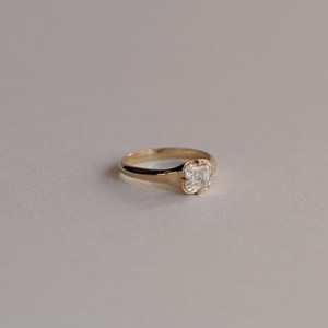 Trendy 1.01CT Asscher Cut Diamond Solitaire Ring For Women's Lab Grown With 18K Solid Gold <b>Wedding</b> Party Promise <b>Gift</b> For Lovers - Product Image 3