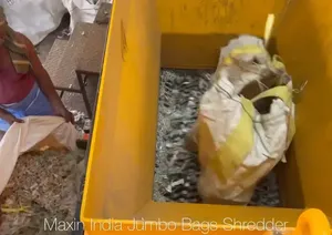 Best Jumbo Bags Crushing Machine Double Shaft Semi Automatic Electric Plastic Crushing Machine 1000 Kg/Hr for Industrial - Product Image 2