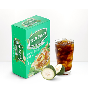 Approvisionnement d'usine Fraise Thé Glacé Certifié Poudre De Thé Noir Instantané Boîtes En Papier Duplex Emballage Sachet - Product Image 6