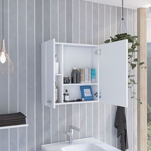 Armadietto da Bagno a 4 Ripiani con Specchio, Arredo per il Tuo Spazio Bagno - Product Image 2