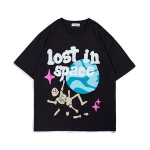 Camiseta Personalizada con Estampado Puff para Hombre, Camiseta Oversize de Algodón Estilo Urbano, Venta al Por Mayor, Camiseta con Estampado Puff de Alta Calidad, Logotipo Personalizado - Product Image 6