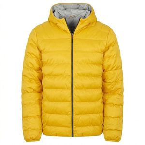 MEN'S <b>HOODED</b> PUFFER <b>JACKET</b> FASHION WINTER <b>PADDED</b> OUTERWEAR QUILTED INSULATED WARM BREATHABLE LOOSE COTTON LINER MODERN CASUAL - Product Image 1