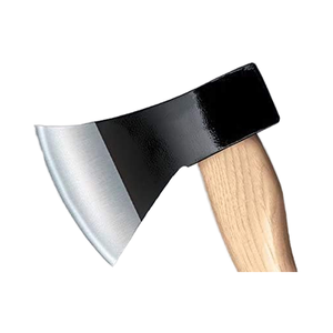 Hacha hecha a mano con mango de madera y filo plano, hacha de acero al carbono de grado industrial en venta a un precio asequible. - Product Image 3