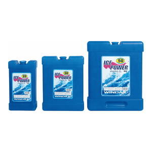 Bloc de glace rectangulaire réutilisable en HDPE 620/1000/1700 mL pour usage alimentaire, hospitalier et en laboratoire - Product Image 1