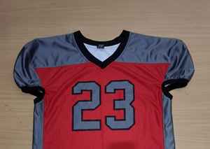 Uniformes de Fútbol Americano de Último Diseño - Estilo Universitario con Cuello en V y Sublimación - Product Image 3