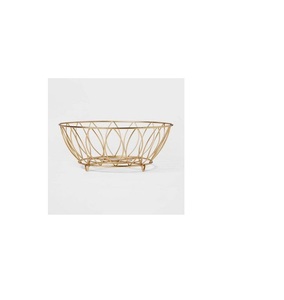 Corbeille à fruits décorative en métal fin, bol de cuisine alliant style, utilité et organisation - Product Image 2