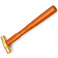 Marteau à bijoux rond en laiton de haute qualité MANAN INSTRUMENTS avec manche en bois pour orfèvres et artisanat de marquage métallique OEM/ODM