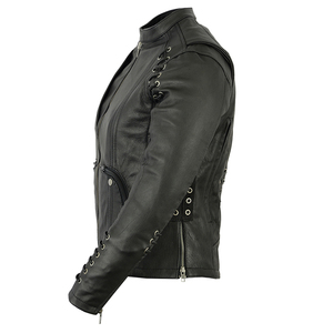 Chaqueta de Cuero Clásica para Hombre, Estilo Motero, Cuero Genuino Premium, Cómoda para Motociclismo, Prenda Exterior de Moda para Uso Diario - Product Image 4