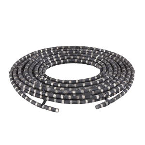 Scie à fil diamanté pour la découpe du béton armé, perles frittées de 10,5 mm et 11 mm, caoutchouc et ressort brasés sous vide - Product Image 3