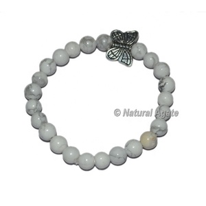 สร้อยข้อมือหินฮาวไลท์สีขาวพร้อมจี้เรกิขายส่ง – สร้อยข้อมือคริสตัลประดับลูกปัดฮาวไลท์ธรรมชาติ - Product Image 5