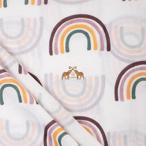 New Collection Hand Block <b>Rainbow</b> Printed Soft Cotton Fabric for Kids Clothing Soft and Breathable Fabric for Newborns - Product Image 3
