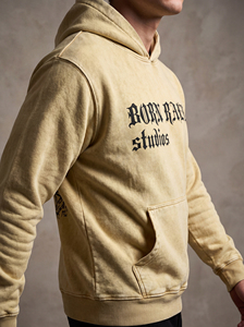 Sudadera con Capucha Personalizada Estilo Vintage, Oversize, de Algodón Grueso, Felpa, Lisa, Estilo Urbano, Unisex, Informal - Product Image 3
