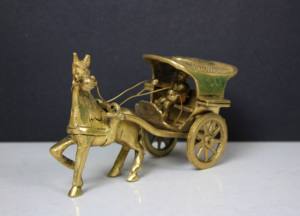 Nirmala Handicrafts - Estatua de Carreta de Caballos Hecha a Mano en Latón de Rajasthan - Regalo de Inauguración de Casa - Product Image 4