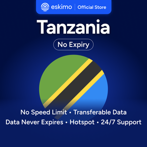 Tarjeta SIM digital Eskimo Tanzania de 5GB sin caducidad, datos de viaje de alta velocidad 5G/4G, no se requiere SIM física, S-TAN-05, para teléfonos inteligentes. - Product Image 1