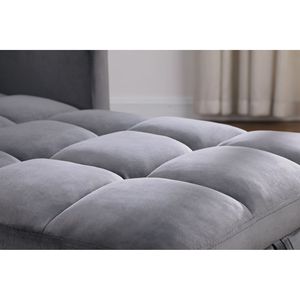 Poltrona Letto Multifunzionale Regolabile, Divano Convertibile con Cuscino, Sedia in Tessuto Morbido per Soggiorno - Product Image 5