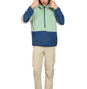 New Trendy Mens Pullover Waterproof <b>Jacket</b> Lightweight Breathable Hooded Windbreaker <b>Packable</b> Active Wear Outdoor <b>Jacket</b> For Men - Product Image 3