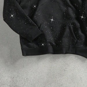 Bulk Wholesale Manufacturer Custom Rhinestone Printed Hoodies And Sweat pant <b>Sets</b> Casual Streetwear Style Tracksuits USA - Product Image 4