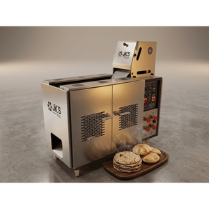 Machine industrielle automatique en acier inoxydable pour la fabrication de roti, capacité de 500 pièces par heure, presse à chapati et tortilla, ligne de production de pain pita réglable - Product Image 4
