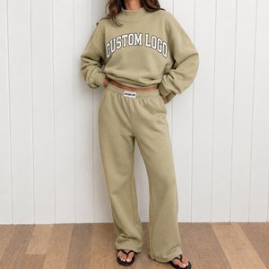 Pull en maille oversize à col montant pour femme, sweat-shirt décontracté et confortable, style streetwear tendance - Product Image 1