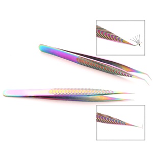 คีมหนีบขนตามาใหม่สำหรับขนตาแบบแยกขนตาแหนบปลายไฟเบอร์คุณภาพสูงบรรจุแบบมืออาชีพ - Product Image 1