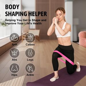 Ensemble de bandes de résistance multicolores pour l'entraînement, 5 niveaux de résistance, pour faire des exercices - Product Image 4