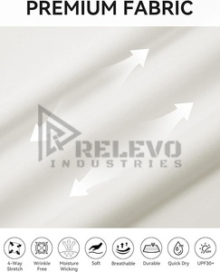 เสื้อเชิ้ตแขนสั้นผู้ชาย ผ้าแคนวาสเนื้อผ้าฝ้าย 100% น้ำหนักปานกลาง สวมใส่สบาย แห้งเร็ว ระบายอากาศได้ดี - Product Image 4