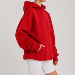 Women's Oversized Hoodie Sweatshirt, Casual <b>Drop</b> Shoulder Loose Long Sleeve Pullover, Heavyweight Fleece for Fall Winter - Product Image 4