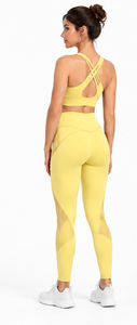 Women Yoga Set <b>Scrunch</b> Butt Sports Bra High Waist <b>Leggings</b> Y Shape Strap Two Piece Stretch Fitness Workout Clothing Gym Pilates - Product Image 6