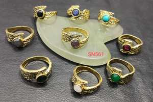 imitation Bohemia Brass Rings Gold Plated UNISEX jewelry wholesale factory price - Product Image 2