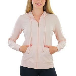 Sudaderas con capucha para mujer de talla grande con cremallera, logotipo personalizado, forro polar, estampado en relieve, logotipo bordado, el mejor producto, sudaderas sostenibles para mujer - Product Image 3
