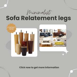 Solid Wood Round Furniture <b>Legs</b> <b>for</b> <b>Sofa</b> Cabinet Dresser Ottoman Replacement Wooden <b>Legs</b> Natural Finish Home Upgrade - Product Image 2