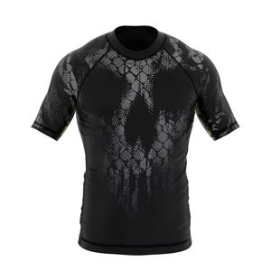 Camiseta Deportiva de Manga Corta para Hombre, de Secado Rápido, Transpirable y Ecológica, para MMA, con Ajuste Elástico y Compresión, para Gimnasio, Deportes y Actividades al Aire Libre - Product Image 2