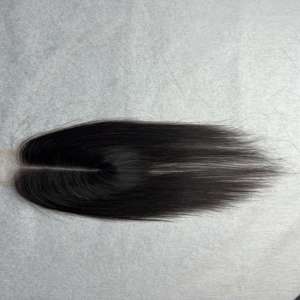 CDYHAIRVN Closure en dentelle HD transparente, cheveux humains lisses, pré-épilée, raie naturelle, nœuds blanchis, cheveux doux et soyeux - Product Image 1