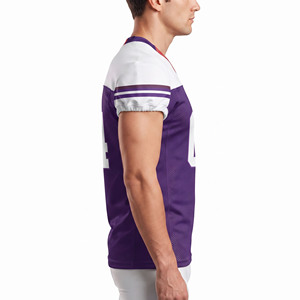 Maillot de football américain en mesh pour hommes, manches courtes, sublimation, vente en gros - Product Image 3