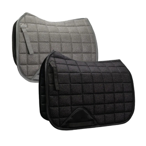 Tapis de selle d'équitation de dressage avec passepoil assorti, couleur personnalisée, tapis de selle scintillants pour l'équitation - Product Image 1