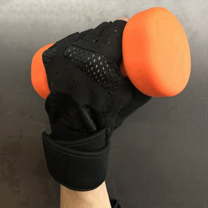 New Style <b>Half</b> Finger Fitness Gloves Mesh Breathable Non <b>Slip</b> Adjustable Wrist Strap Gym Weight Lifting Unisex - Product Image 6