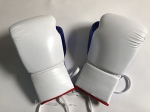 OEM Custom Brand Boxing Gloves Cowhide Leather Laced Adjustable <b>Strap</b> Breathable Custom Logo Training Sparring Muay Thai MMA - Product Image 5