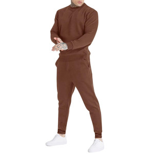 Ropa deportiva de gimnasio, 100% fitness, conjunto de chándal de forro polar para entrenamiento, unisex, conjunto de dos piezas, chándal para correr, sudadera y pantalones para hombre - Product Image 2