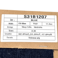 Tissu denim bleu foncé classique en gros pour jeans Levi's, poids lourd 14 oz, style vintage, couleur résistante, non décolorant, texturé, en rouleau