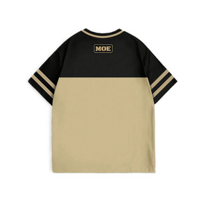 Camiseta de fútbol americano de malla de algodón grueso para hombre, estilo 2026, con hombros caídos, corte holgado, estilo urbano, gráfico de diamantes de imitación, ropa de equipo, OEM - Product Image 4