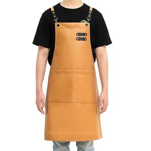 ผ้ากันเปื้อนหนังสำหรับช่างตัดผมแบบ unisex สวมใส่สบาย - Product Image 1