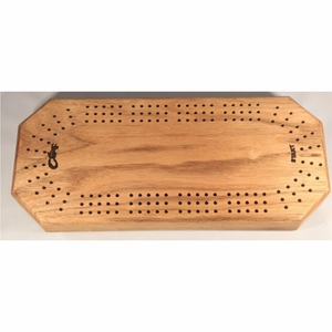 Jeu de cribbage en bois artisanal avec logo personnalisé, jeux de société classiques en bois massif, plateau de jeu de cartes pliable et portable - Product Image 6