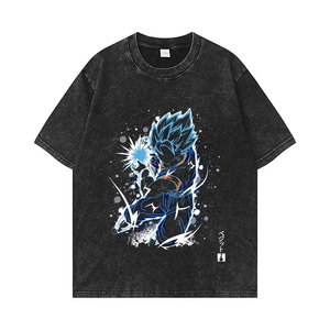 T-shirt Oversize da Uomo in Cotone 100% Lavorato a Maglia, 300GSM, Vestibilità Ampia, con Stampa Personalizzata Teschi - Product Image 6