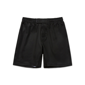 Shorts de MMA Negros Unisex con Cintura Rosa de Secado Rápido en Poliéster para Adultos, Ropa de Artes Marciales Mixtas, Corte Regular - Product Image 3